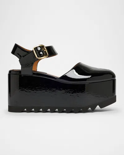 Stella Mccartney Elyse Patent Platform Pumps