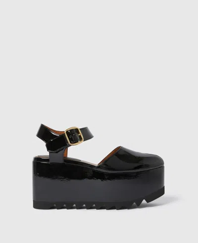 Stella Mccartney Elyse Patent Platform Sandals