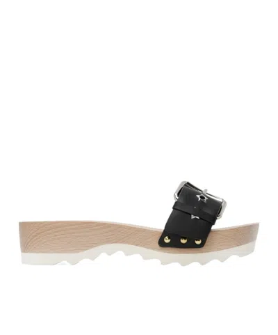 Stella Mccartney Elyse Stud-embellished Slides In Black