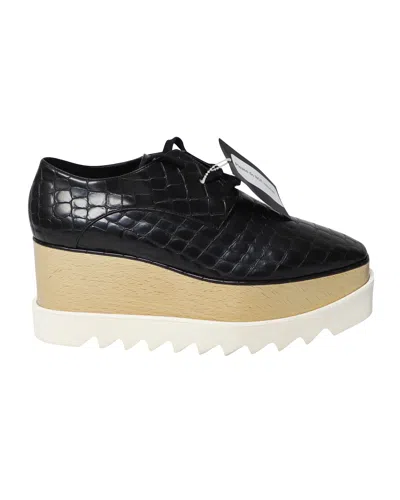 Stella Mccartney Elyse Platform Brogues In Black Leather
