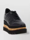 Stella Mccartney Elyse Platform Brogues With Contrast Sole In Black