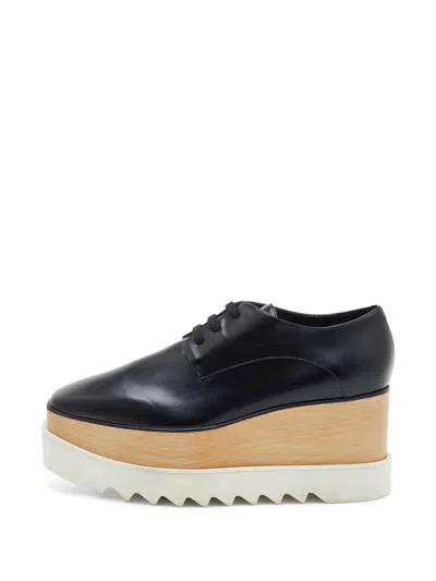 Pre-owned Stella Mccartney Elyse Platform Derby Shoes In Black