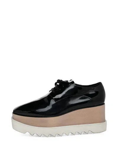 Pre-owned Stella Mccartney Elyse Platform Derby Shoes In Black