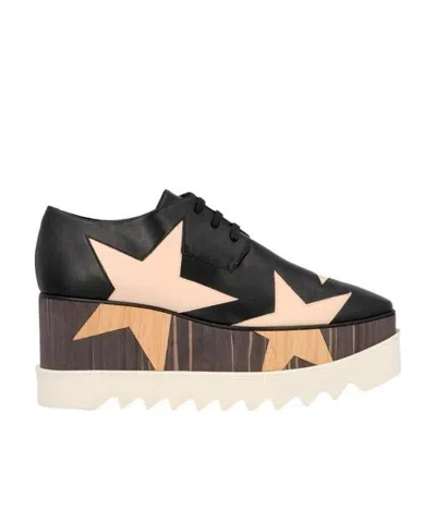 Stella Mccartney Elyse Platform Lace-up Shoes In Black