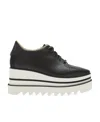 Stella Mccartney Stella Mc Cartney Logo Elyse Lace Ups In Black