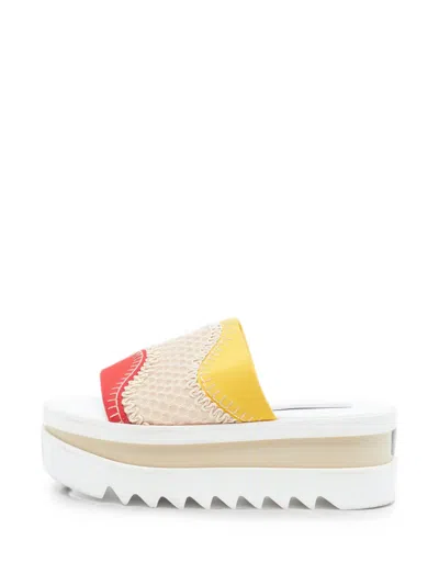 Pre-owned Stella Mccartney Elyse Platform Sandals In Neutral