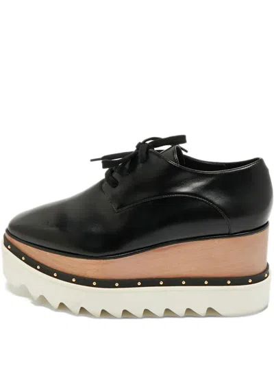 Pre-owned Stella Mccartney Elyse Platform Sneakers In Black
