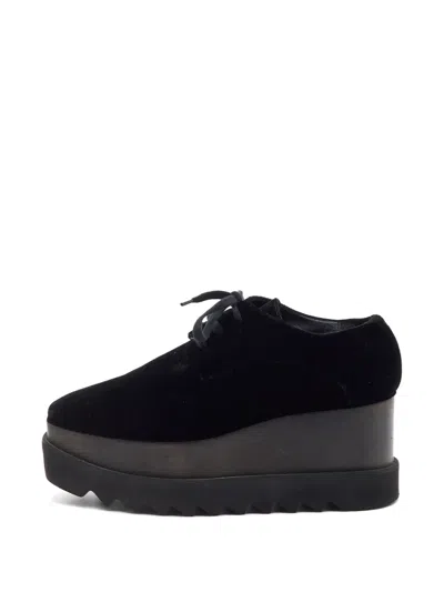 Pre-owned Stella Mccartney Elyse Platform Sneakers In Black