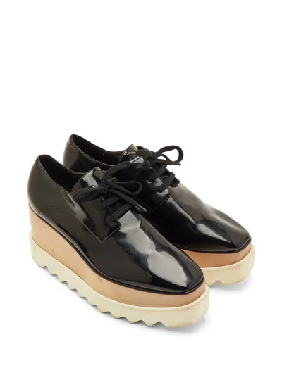 Pre-owned Stella Mccartney Elyse Platform Sneakers In Black
