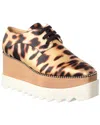 Stella Mccartney Elyse Satin Platform Sneaker In Brown