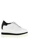 Stella Mccartney 80mm Sneak-elyse Two-tone Platform Sneakers In White