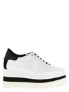 Stella Mccartney 80mm Sneak-elyse Two-tone Platform Sneakers In White