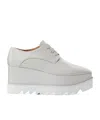 Stella Mccartney Elyse Solid Color Platform Shoes In Gray