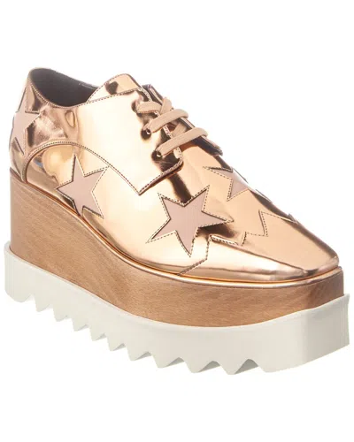 Stella Mccartney Elyse Star Cut-out Platform Oxford In Yellow