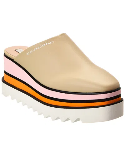 Stella Mccartney Elyse Star Platform Mule In Gold