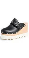 Stella Mccartney Elyse 100mm Stud-embellished Sandals In Black