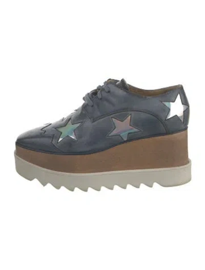 Pre-owned Stella Mccartney Elyse Star Wedge Sneakers
