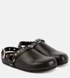 Stella Mccartney Elyse Studded Faux-leather Mules In Brown