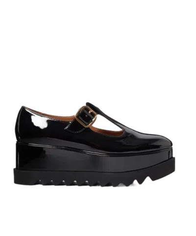 Stella Mccartney Elyse T-bar Platform Mary Janes In Black