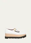 Stella Mccartney Elyse Vegan Mary Jane Platform Loafers In White