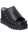 Stella Mccartney Elyse Wedge Sandal In Black