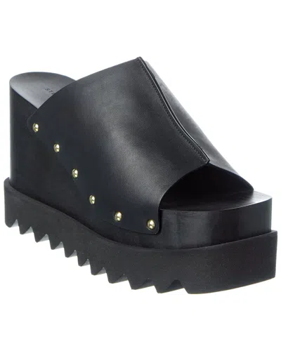 Stella Mccartney Elyse Wedge Sandal In Black