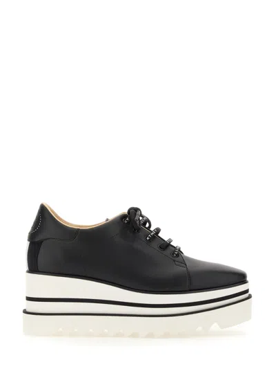 Stella Mccartney "elyse" Wedge Sneakers In Black