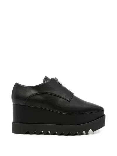 Stella Mccartney Elyse Zip-fastening Platform Sneakers In Black