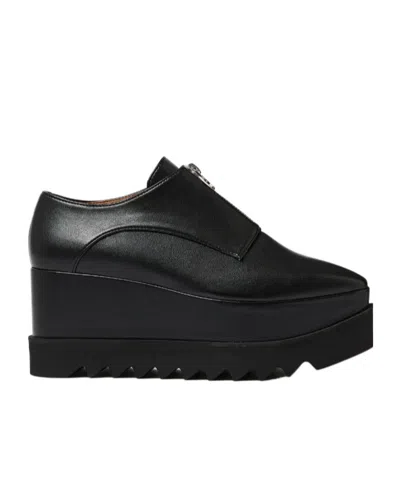 Stella Mccartney Elyse Zipper Platforms In Black