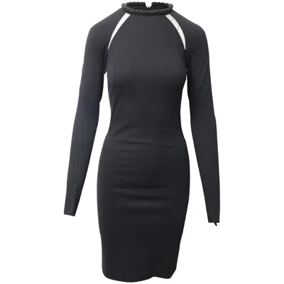Stella Mccartney Embellished Collar Dress In Black Cotton