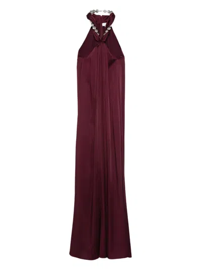 STELLA MCCARTNEY EMBELLISHED HALTER-NECK MAXI DRESS