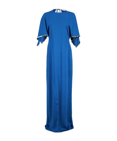 Stella Mccartney Embellished Handkerchief Maxi Dress In Multi
