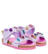 Stella Mccartney Touch-strap Sandals In Lila