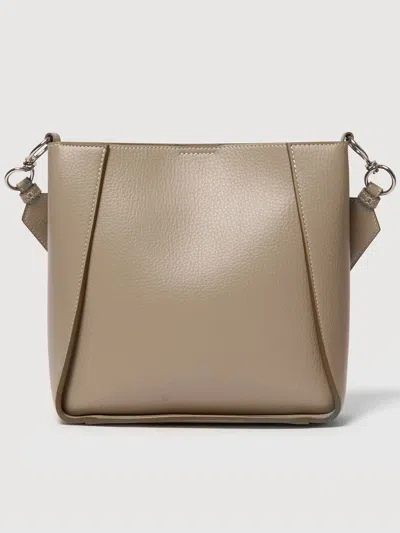 Stella Mccartney Embossed Grainy Crossbody Bag In Neutral