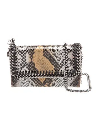 Pre-owned Stella Mccartney Embossed Leather Minaudière In Neutral