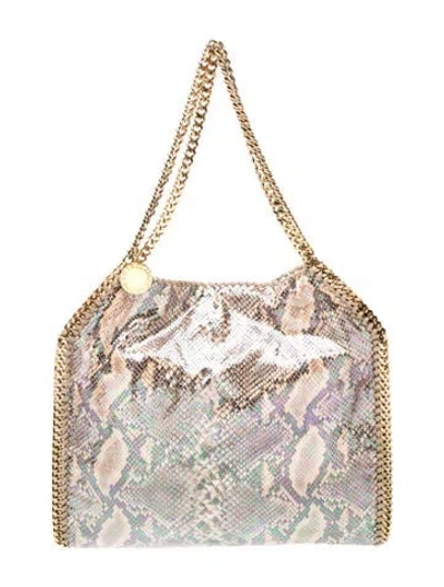 Pre-owned Stella Mccartney Embossed Leather Shoulder Bag