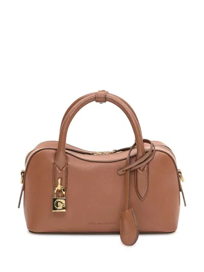 Stella Mccartney Embossed Tote In Brown