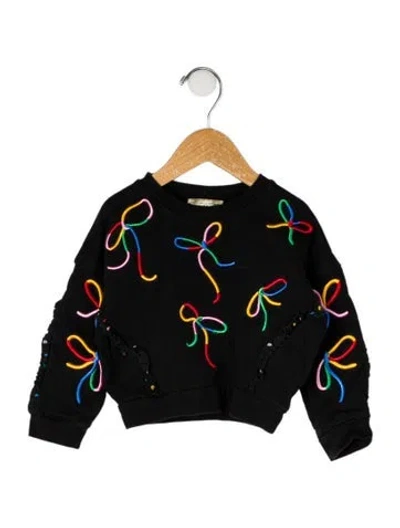 Pre-owned Stella Mccartney Babies' Embroidered Accent Sweatshrit In Black