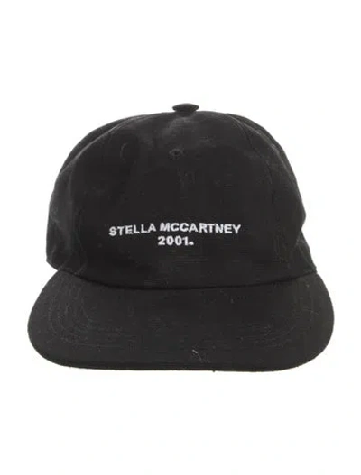 Pre-owned Stella Mccartney Embroidered Baseball Hat In Black