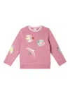 Stella Mccartney Embroidered-bird Sweatshirt In Pink