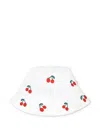 Stella Mccartney Embroidered Bucket Hat In 白色