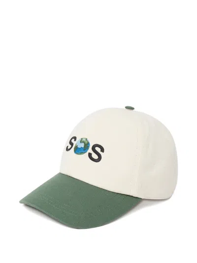 Stella Mccartney Embroidered Canvas Cap In White