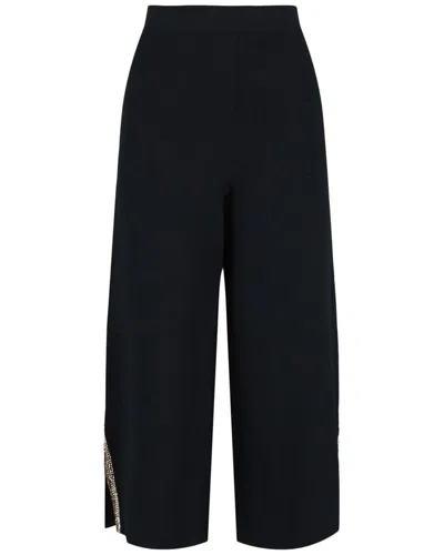 STELLA MCCARTNEY STELLA MCCARTNEY EMBROIDERED COMPACT KNIT TROUSER