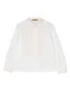 Stella Mccartney Embroidered Cotton Blouse In Weiss