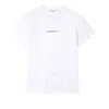 Stella Mccartney White Crewneck T-shirt With Embroidered Logo At The Front In Cotton Woman In White
