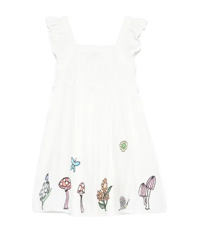 Stella Mccartney Embroidered Dress In White