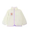 Stella Mccartney Kid - Flower Graphic Fleece Jacket In White