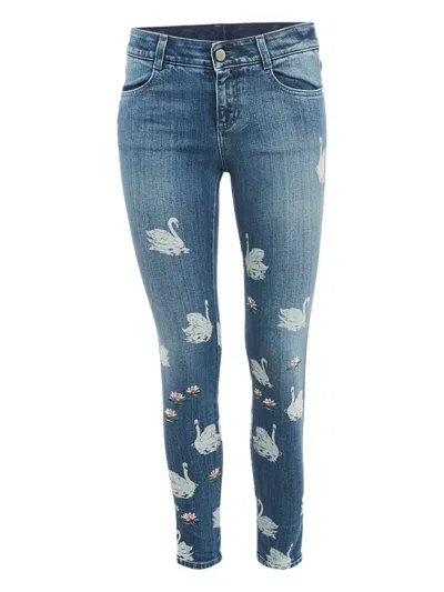 Pre-owned Stella Mccartney Embroidered Jeans In Blue