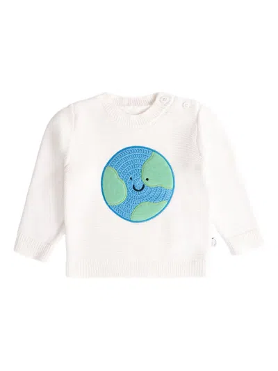 Stella Mccartney Babies' Embroidered Jumper In White