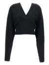 Stella Mccartney Cosy Knit Hoodie In Black